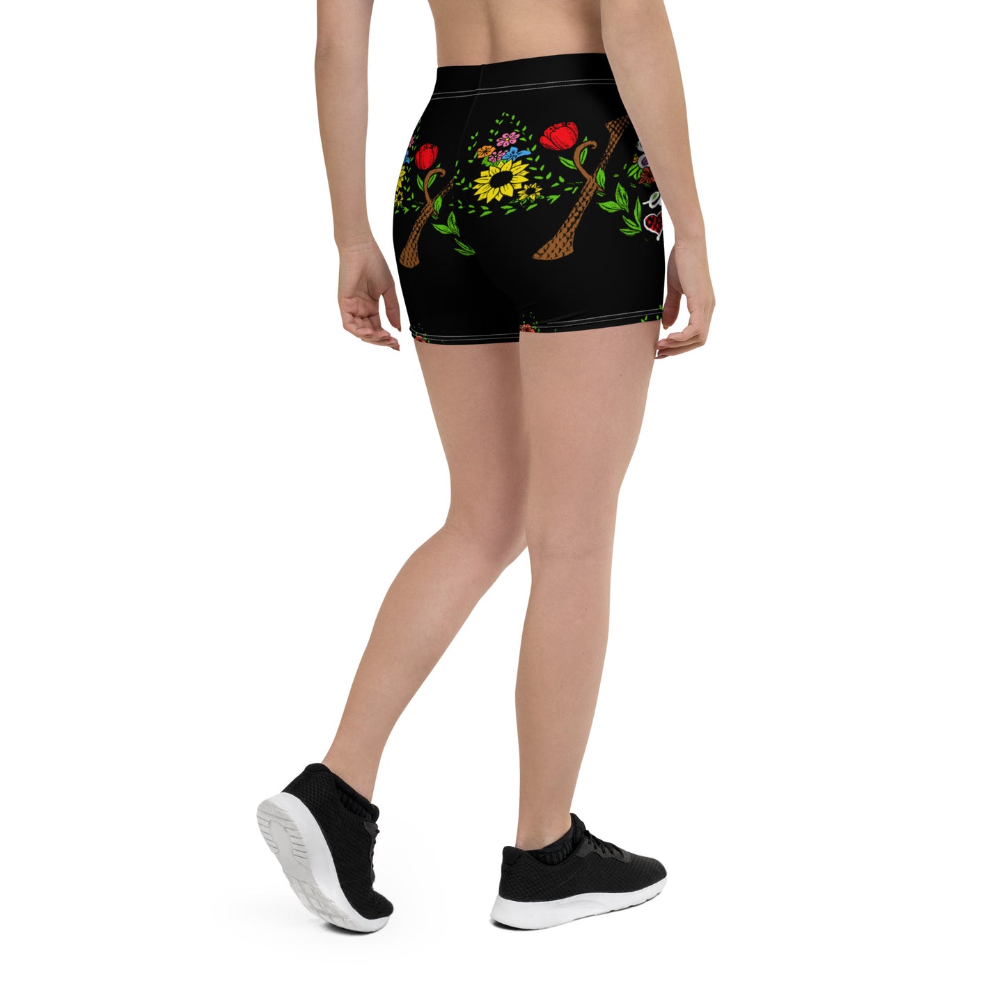 Curvaceous Black Yoga Shorts