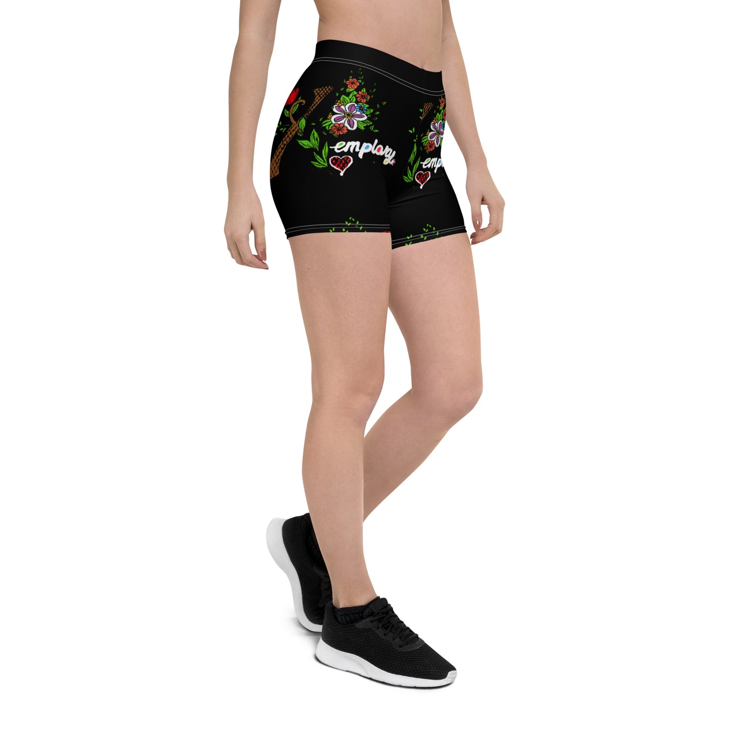 Curvaceous Black Yoga Shorts