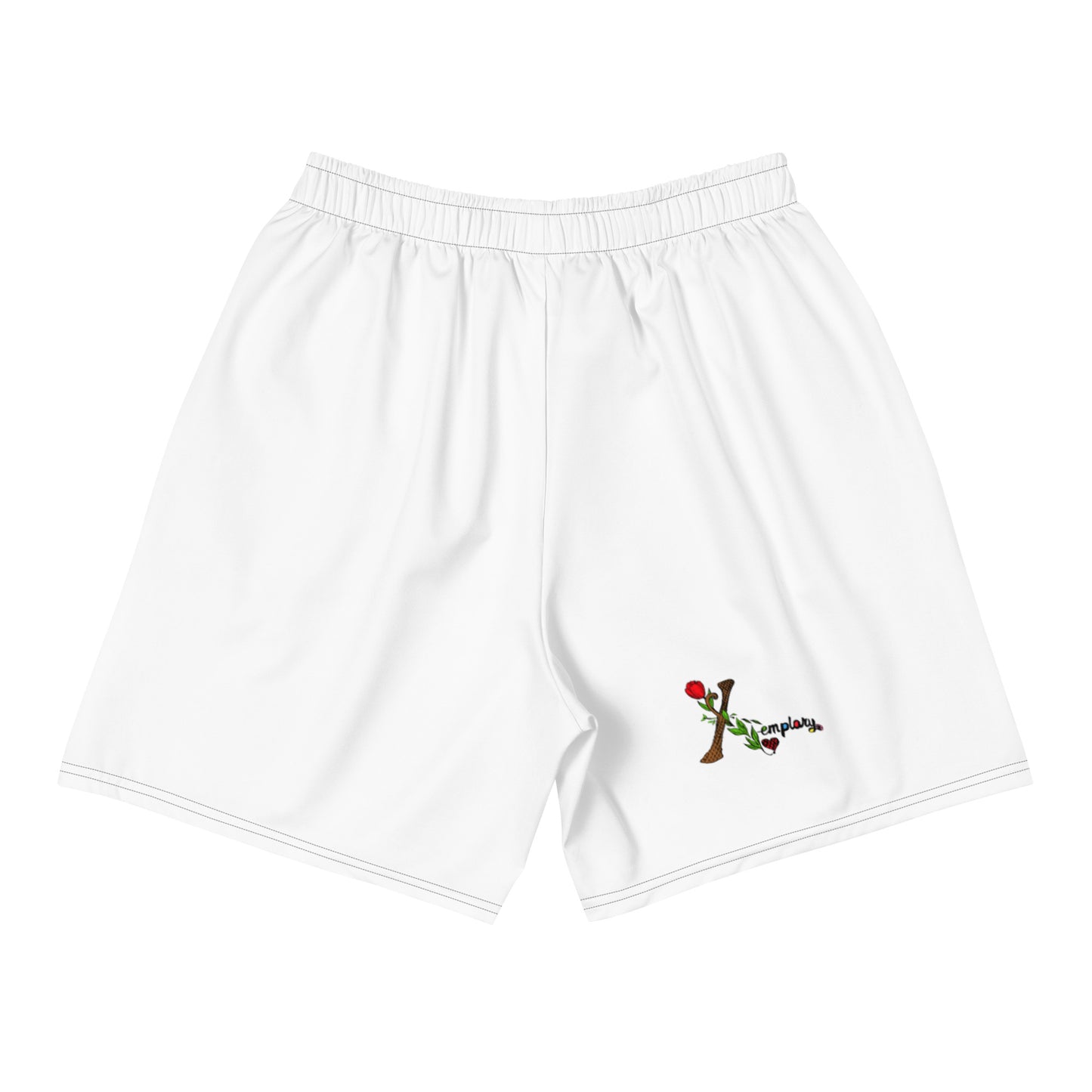 X-emplary Recycled White Athletic Shorts
