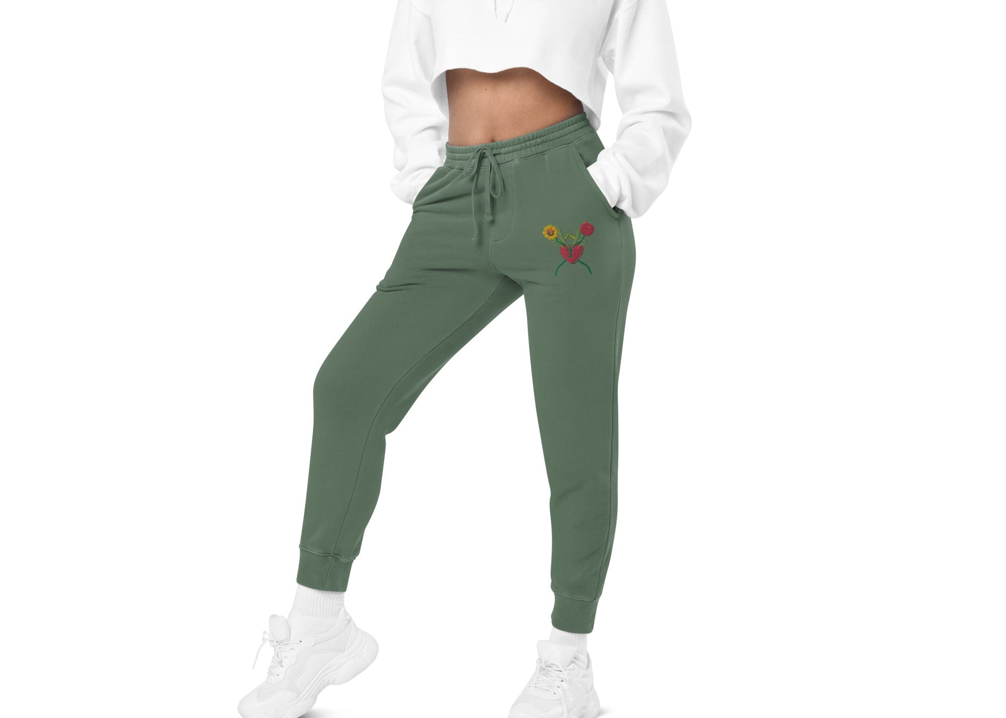 pigment-dyed sweatpants