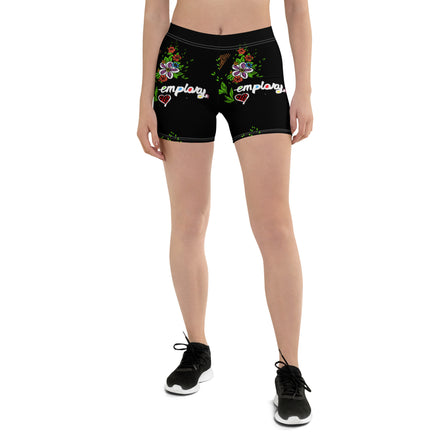 Curvaceous Black Yoga Shorts